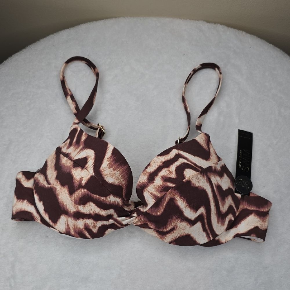 3111 NWT Victoria's Secret Swim Essential Twist Push-Up Bikini Top Sz 34B